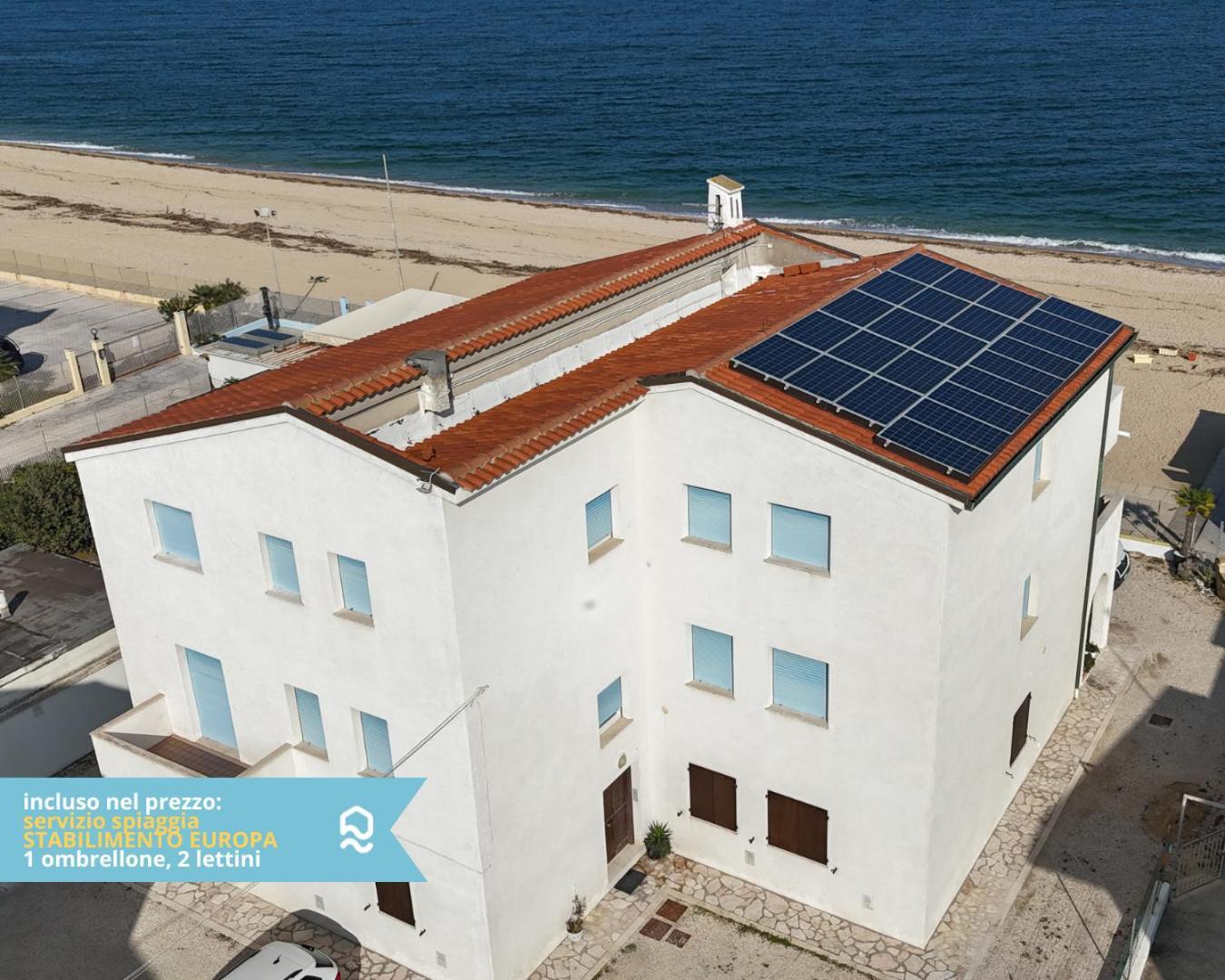 Rs322 - Marcelli, Bilocale Fronte Mare Con Spiaggia Inclusa Eksteriør billede